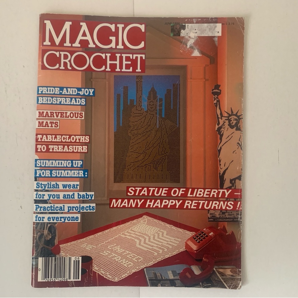 Magic Crochet Magazine Patterns Gifts Home Decor Pillow Afghan Bedspread & More